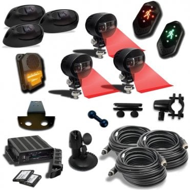 ZONEAI 3 Camera AI HFR for Large FLTs with DVR Recording and Auto Uploads