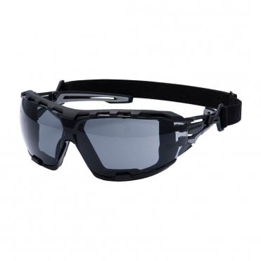 Anthracite Wraparound Plus Safety Glasses - Smoke