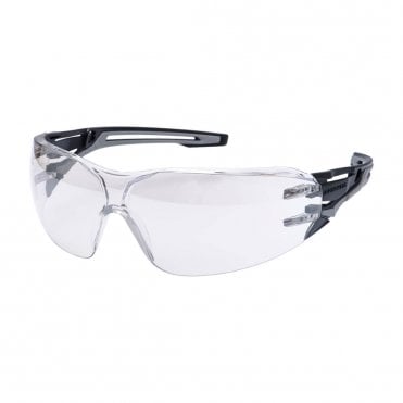 Anthracite Wraparound Safety Glasses - Mirror