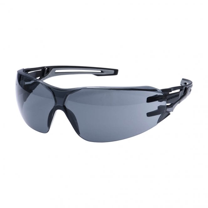 Portwest Anthracite Wraparound Safety Glasses - Smoke
