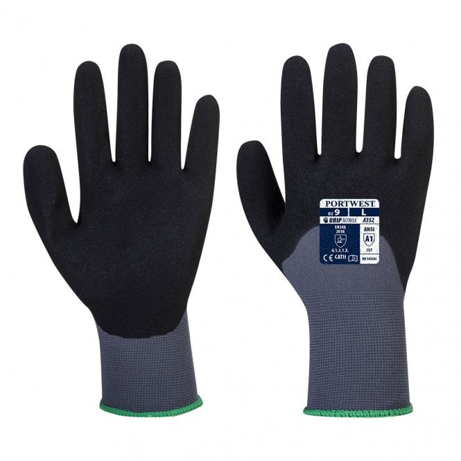 Portwest Dermiflex Ultra Glove Grey/Black