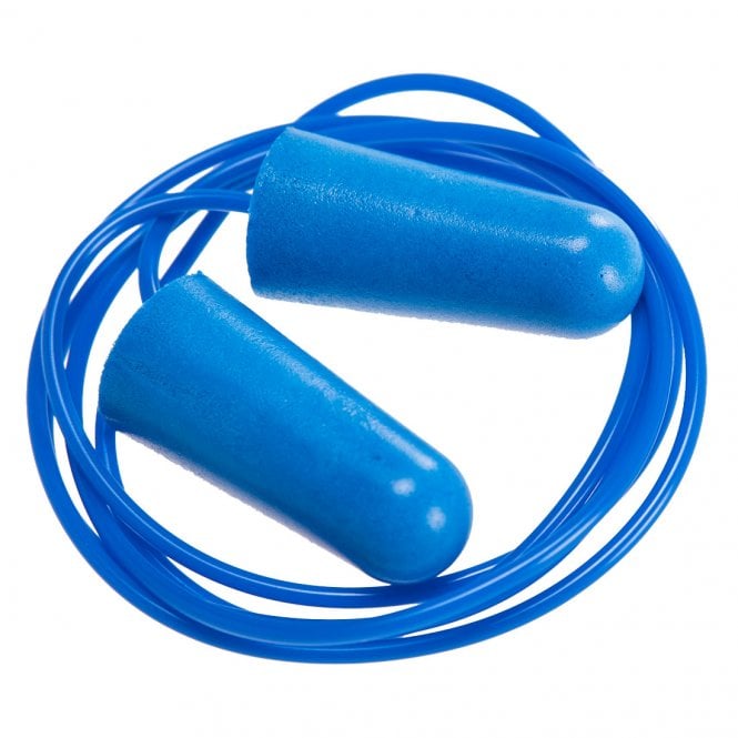 Portwest Detectable Corded PU Ear Plugs (200 Pairs) - Blue