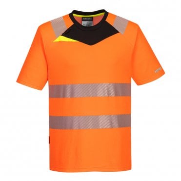 DX4 Hi-Vis T-Shirt S/S - Orange/Black