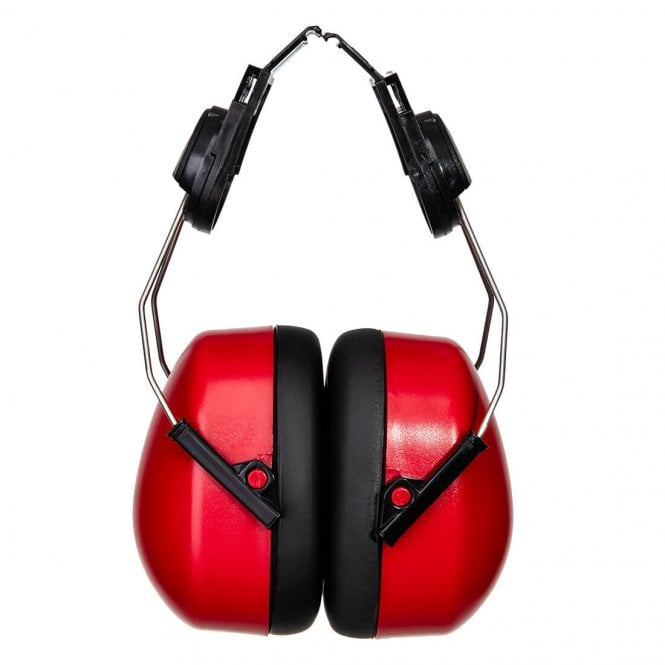 Portwest Endurance Clip-On Ear Defenders - Red