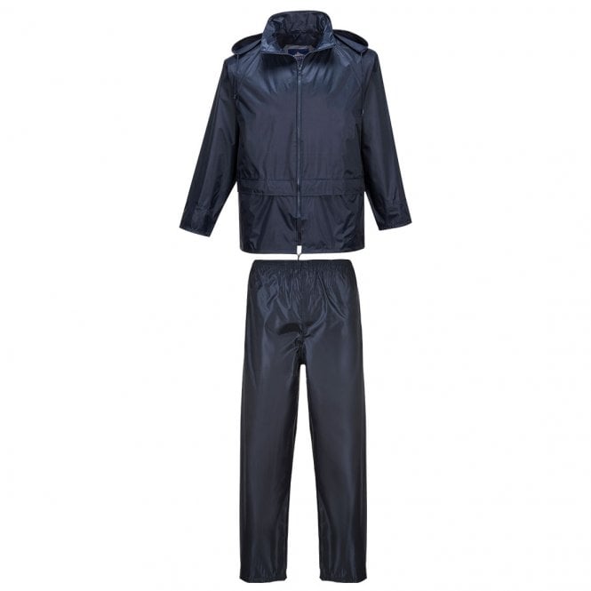 Portwest Essential Rainsuit (2 Piece Suit) -  Navy