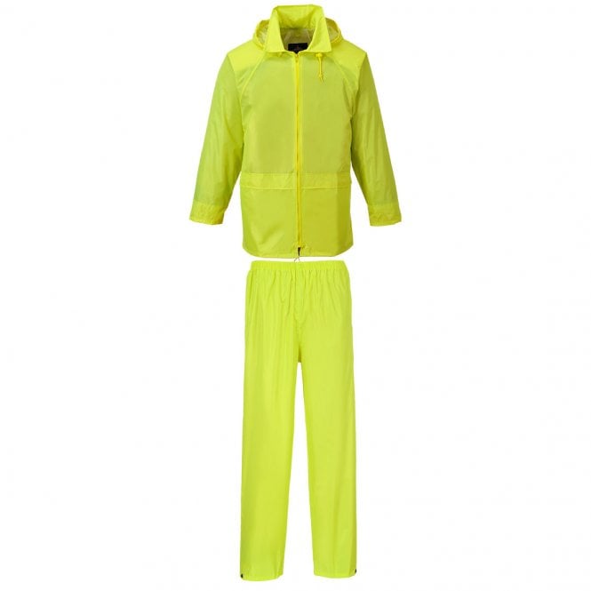 Portwest Essential Rainsuit (2 Piece Suit) -  Yellow