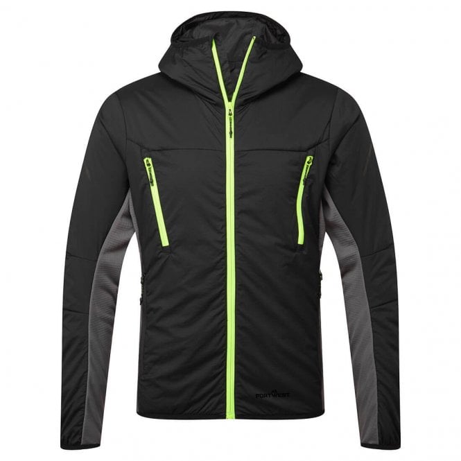 Portwest EV4 Insulated Hybrid Jacket - Black Tall