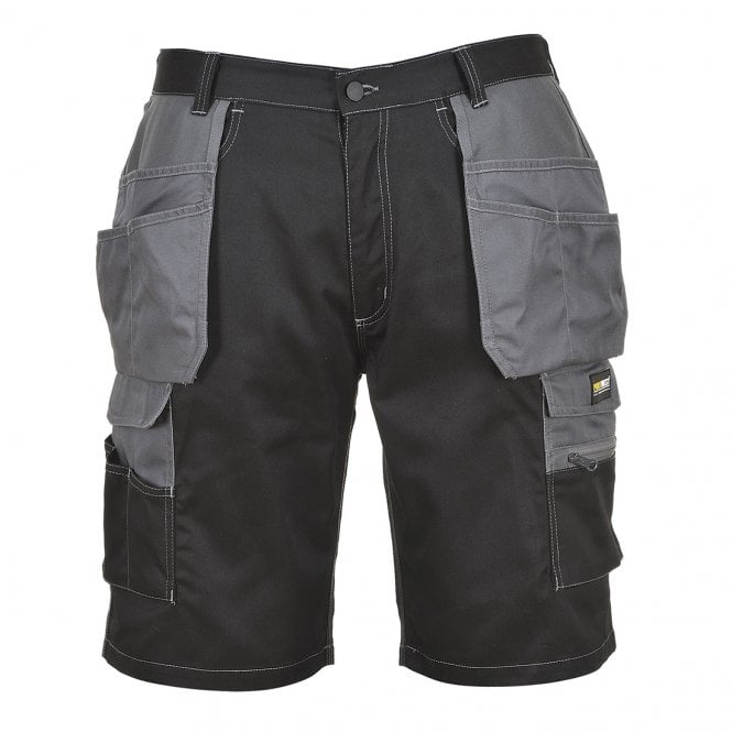 Portwest Granite Holster Shorts - Black/Zoom Grey