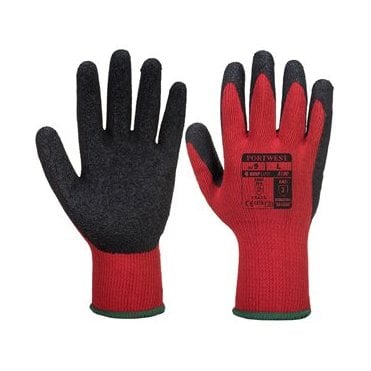 Grip Glove - Latex Red/Black - Pack of 12