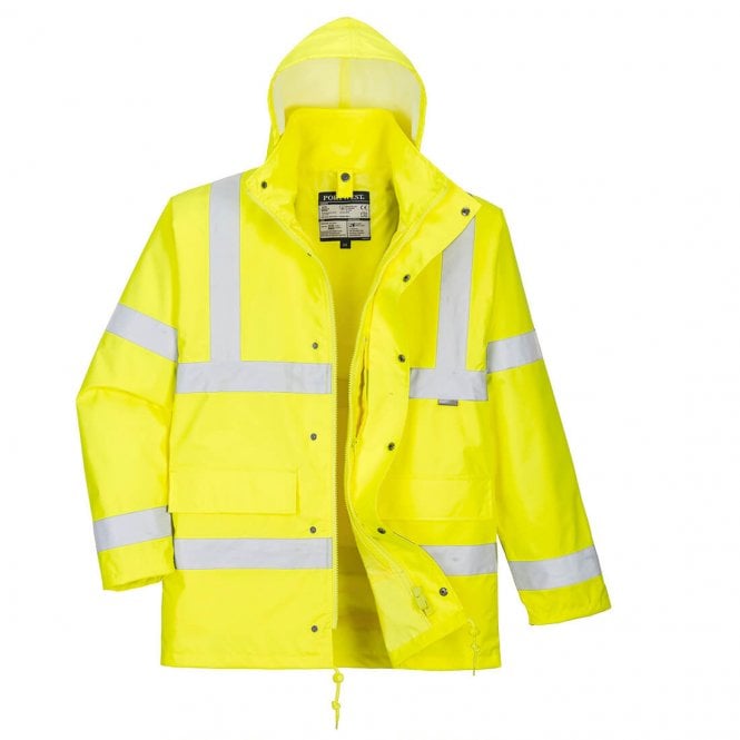 Portwest Hi-Vis 4-in-1 Traffic Jacket - Yellow