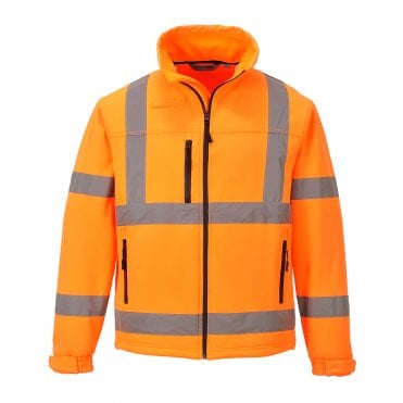 Hi-Vis Classic Softshell Jacket (3L)- Orange