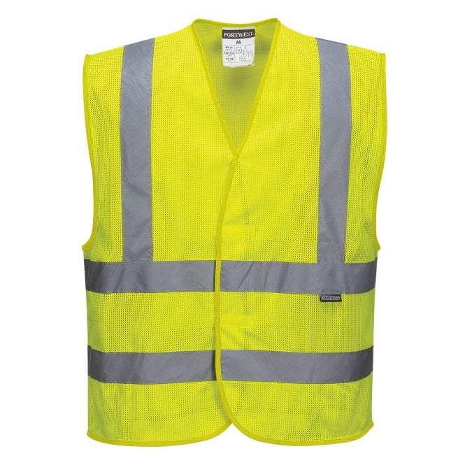 Portwest Hi-Vis Mesh Band and Brace Vest - Yellow