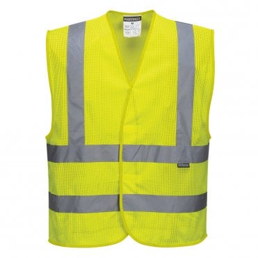 Hi-Vis Mesh Band and Brace Vest - Yellow