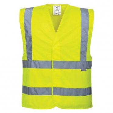 Hi-Vis Two Band & Brace Vest - Yellow
