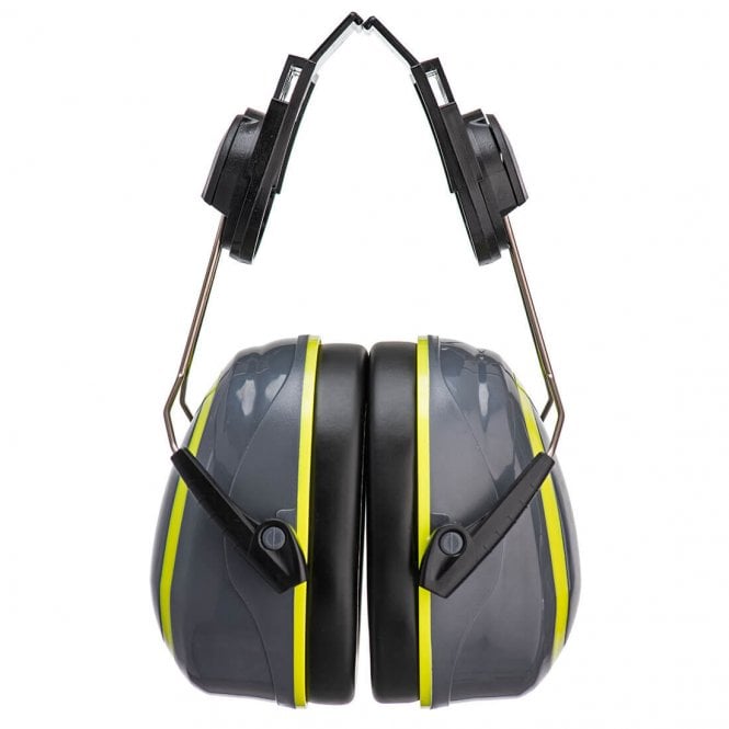 Portwest HV Extreme Ear Defenders Medium Clip-On - Grey/Yellow