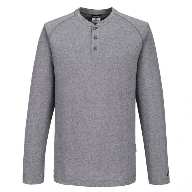 Portwest KA3 Henley T-Shirt L/S - Zoom Grey