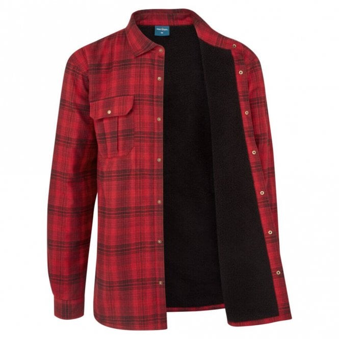 Portwest KA3 Sherpa Lined Check Shirt - Red