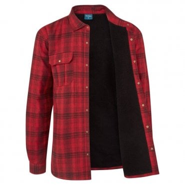 KA3 Sherpa Lined Check Shirt - Red