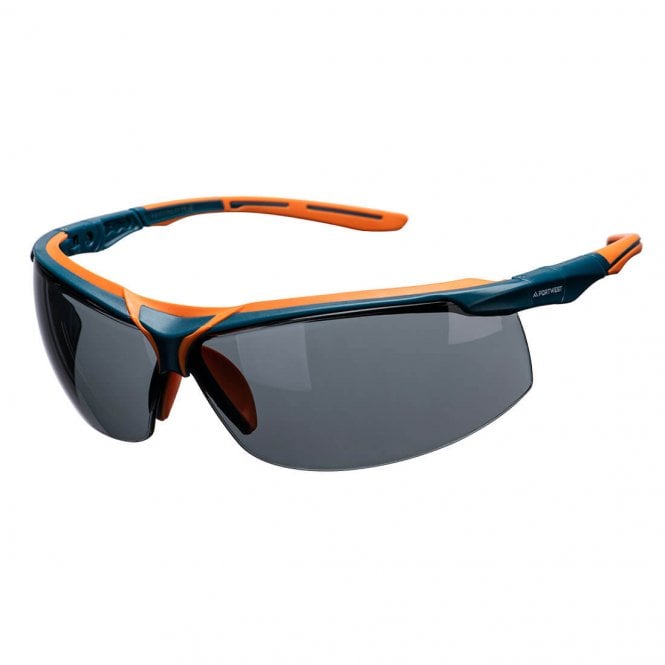 Portwest Mega KN Safety Glasses - Smoke