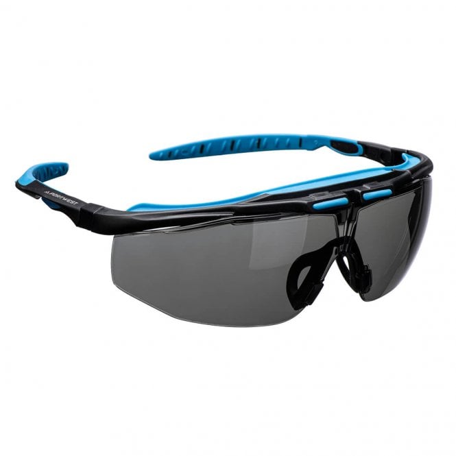 Portwest Peak KN Safety Glasses - Smoke