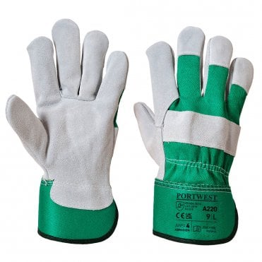 Premium Chrome Rigger Glove - Green - Pack of 12