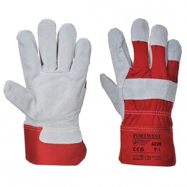 Premium Chrome Rigger Glove - Red - Pack of 12