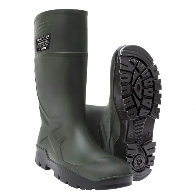 Portwest PU Safety Wellington S5 CI FO Green