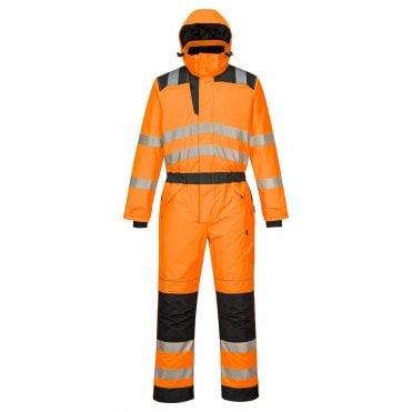 PW3 Hi-Vis Winter Coverall - Orange/Black