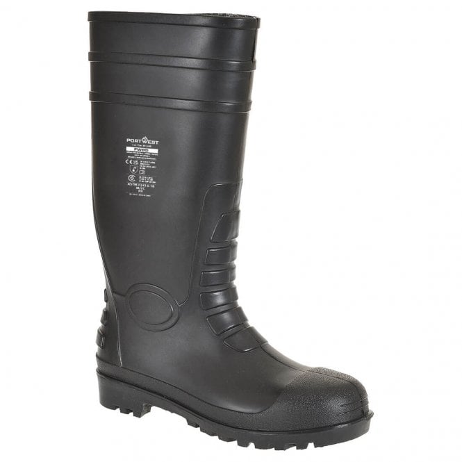 Portwest Steel PVC Wellington S5 FO - Black