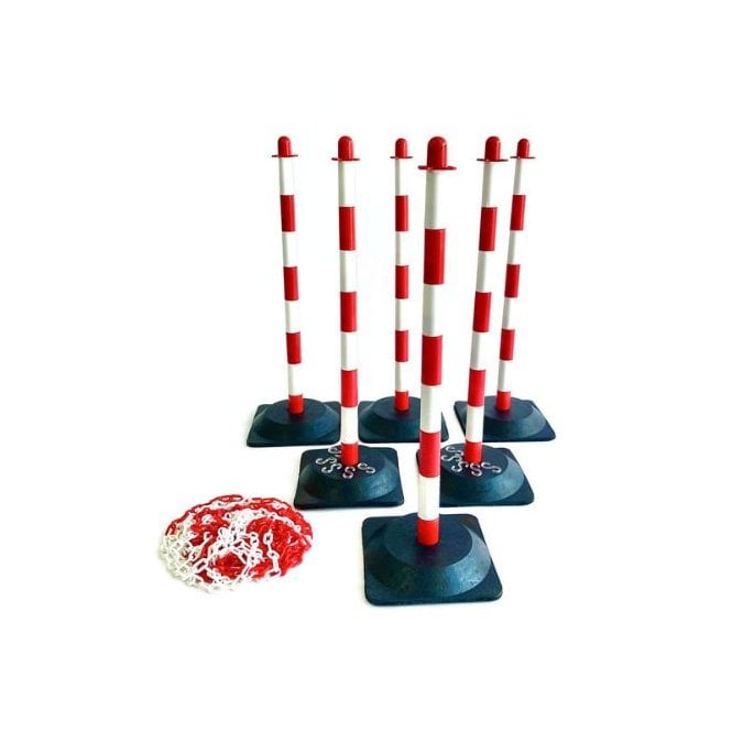 Prosol Barrier Chain and 6 Post Kit RED AND WHITE
