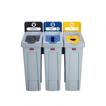 Recycling Station Bundle 3 Stream - Landfill/Paper/Cans