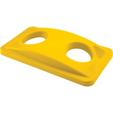 Slim Jim Bottle/Cans Recycling Lid - Yellow