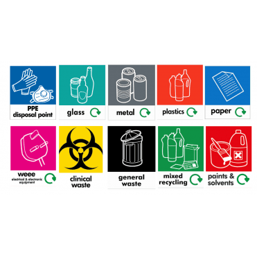 Small Recycling Bin Sticker