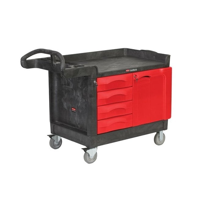 Rubbermaid Commercial TradeMaster with 4 Locking Drawers and Cabinet