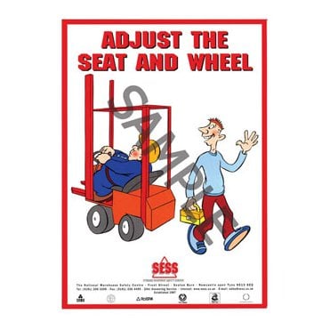 Adjust the seat and wheel - A3 Poster SP14