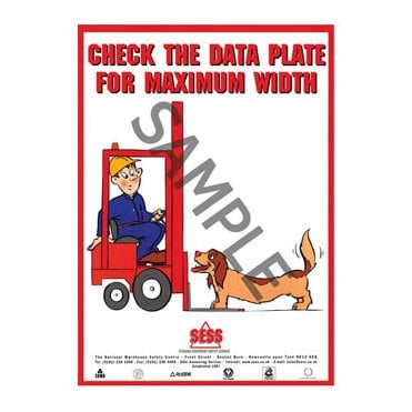 Check the data plate for maximum width - SP24