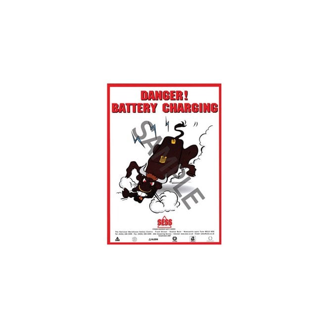 SESS Danger - battery charging - A3 Poster SP27