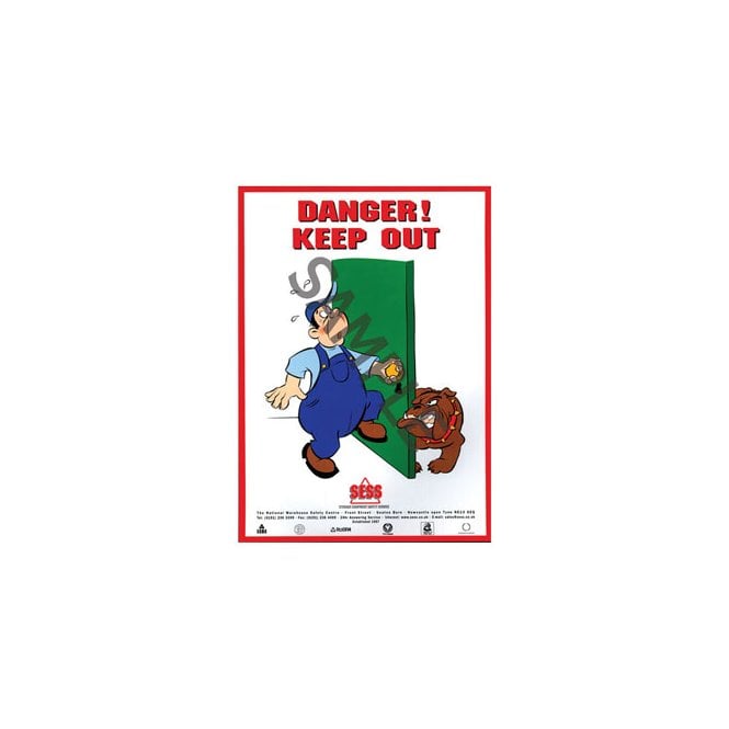 SESS Danger Ã¢â‚¬â€œ Keep out - A3 Laminated Poster SP26