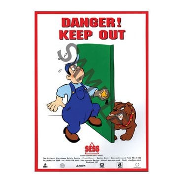 Danger Ã¢â‚¬â€œ Keep out - A3 Laminated Poster SP26