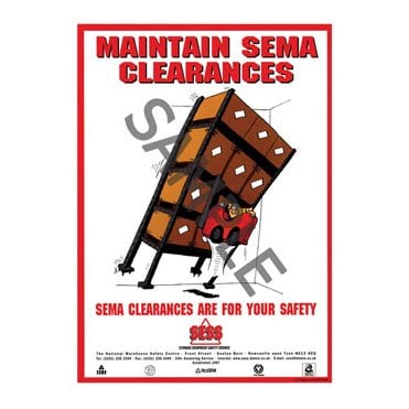 Maintain SEMA clearances - A3 Poster SP07