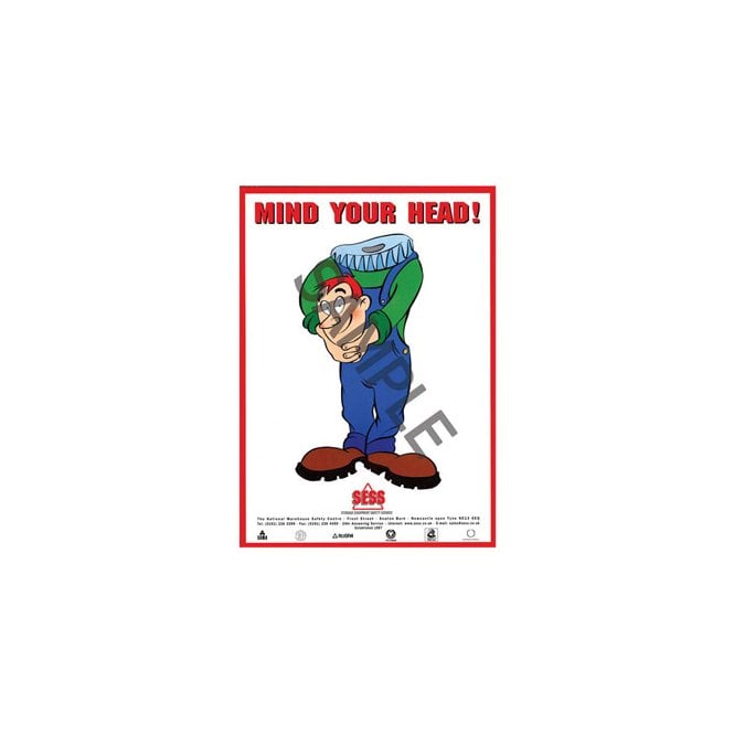 SESS Mind your head - A3 Laminated Poster SP31