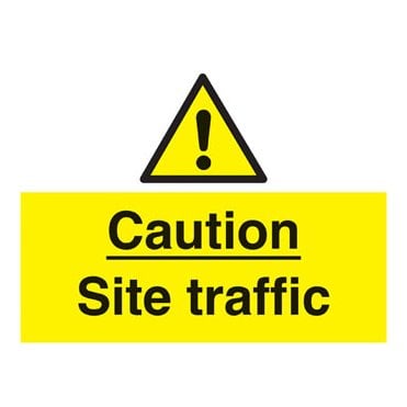 Caution site traffic signWA220R