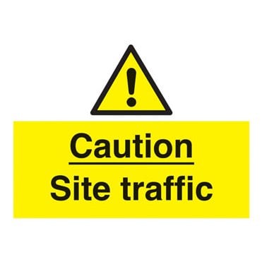 Caution site trafficsign WA220S