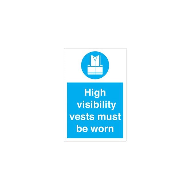 Signify Signmakers High visibility vests must be worn sign MA201R
