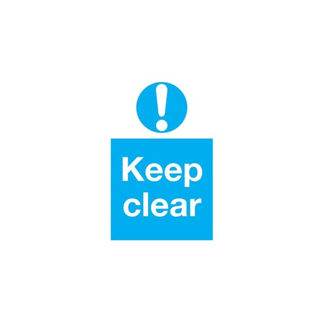 Signify Signmakers Keep clear sign MA15S