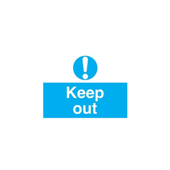 Signify Signmakers Keep out sign MA118R