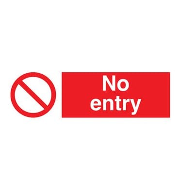 No entry sign PR65R