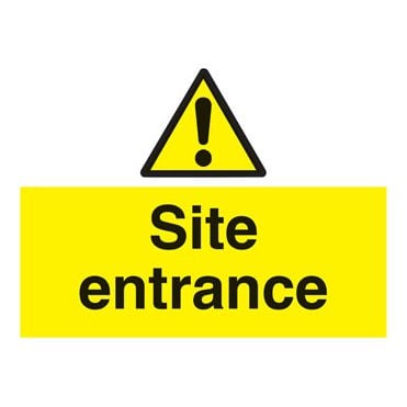 Site entrance sign WA125R