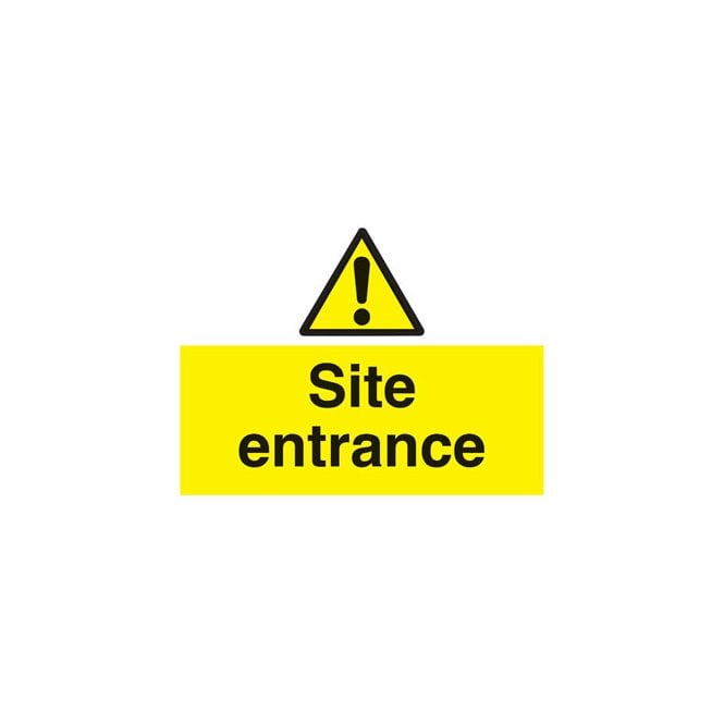 "Site entrance" sign WA125R