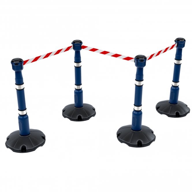 Skipper  27m Retractable Safety Barriers Kit - Blue